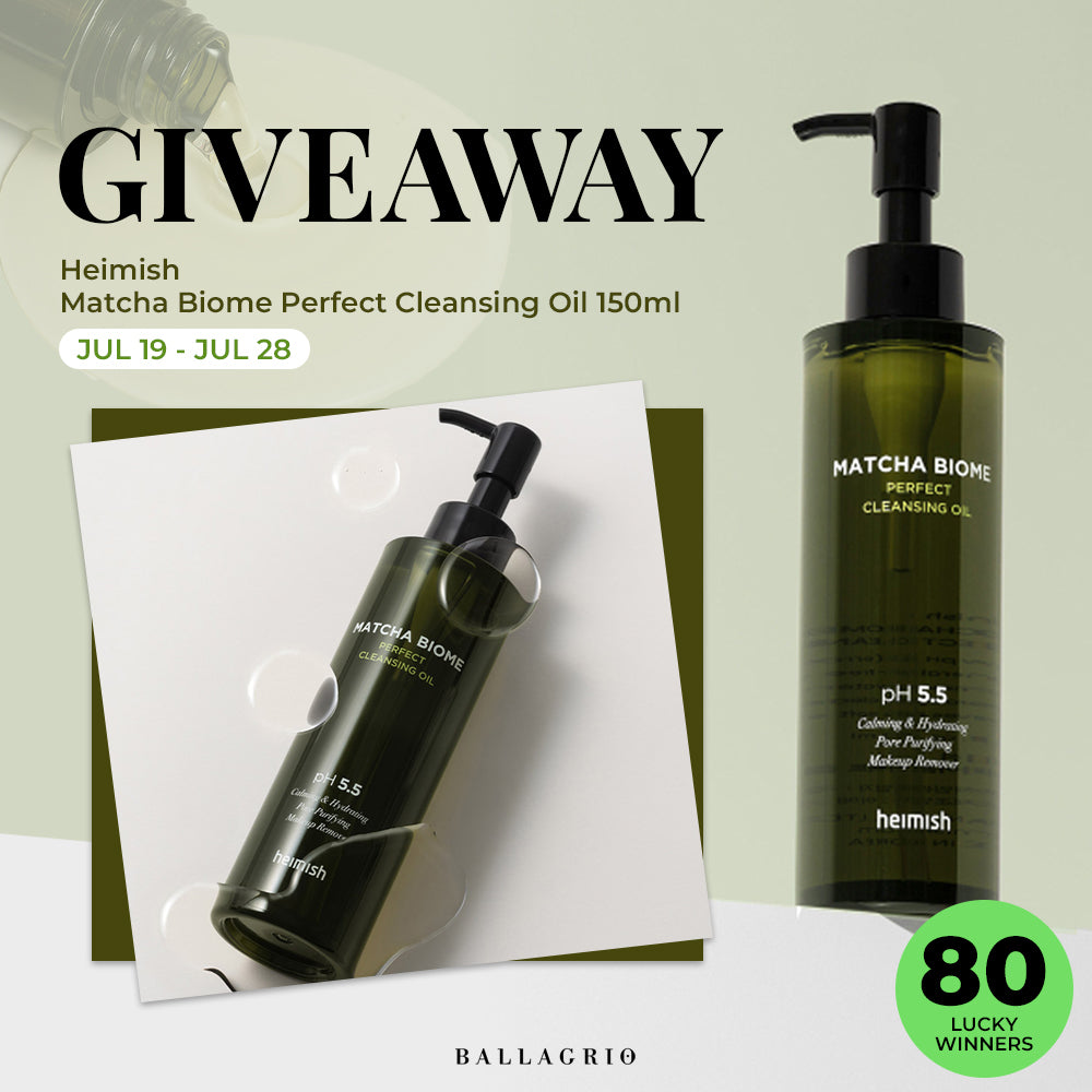 GIVEAWAY | heimish Matcha Biome Perfect Cleansing Oil