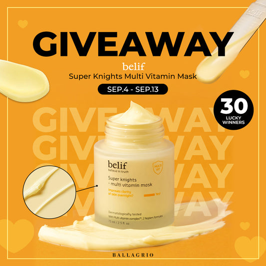 GIVEAWAY | belif Super Knights Multi Vitamin Mask