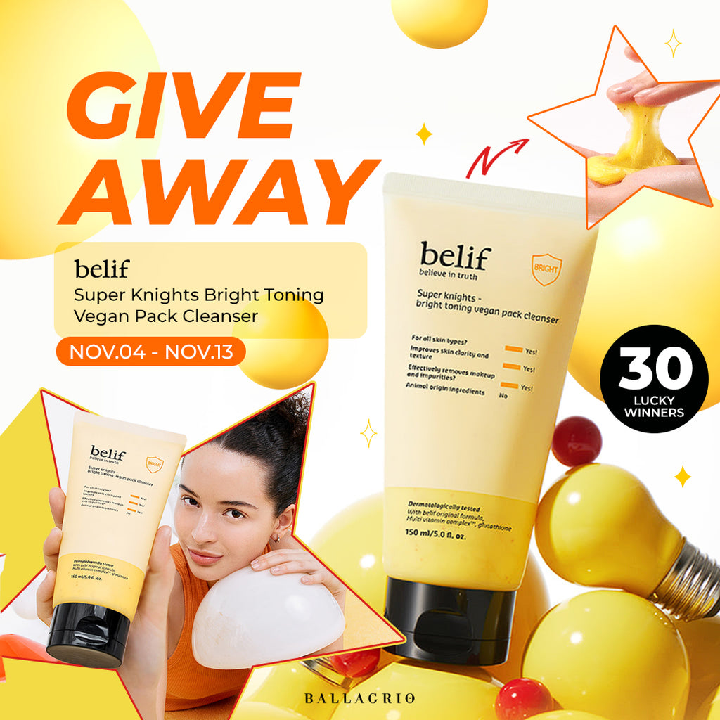 GIVEAWAY | Belif Super Knights Bright Toning Vegan Pack Cleanser