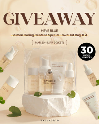 GIVEAWAY | [HEVE BLUE] Salmon Caring Centella Special Travel Kit Bag 1EA (3/20~3/30)