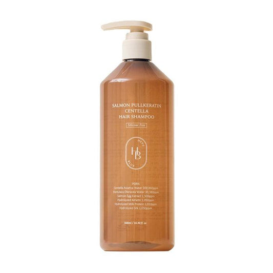 [HEVE BLUE] Salmon Pullkeratin Centella Hair Shampoo 500ml