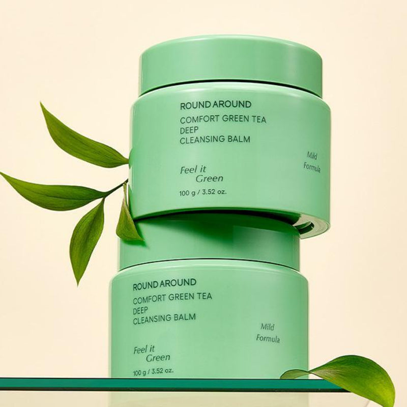 [ROUND A'ROUND] Comfort Green Tea Deep Cleansing Balm 100g