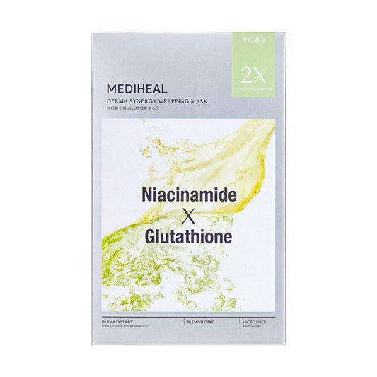 [MEDIHEAL] Derma Synergy Wrapping Mask Niacinaminde X Glutathione 25ml*10EA