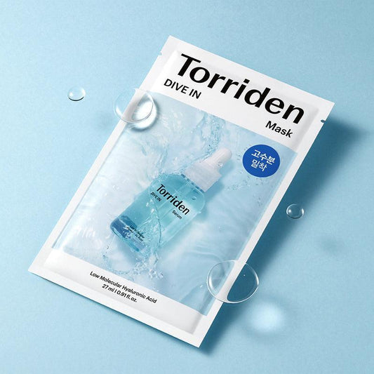 [Torriden] DIVE-IN Low Molecule Hyaluronic Acid Mask Pack 27ml*10EA