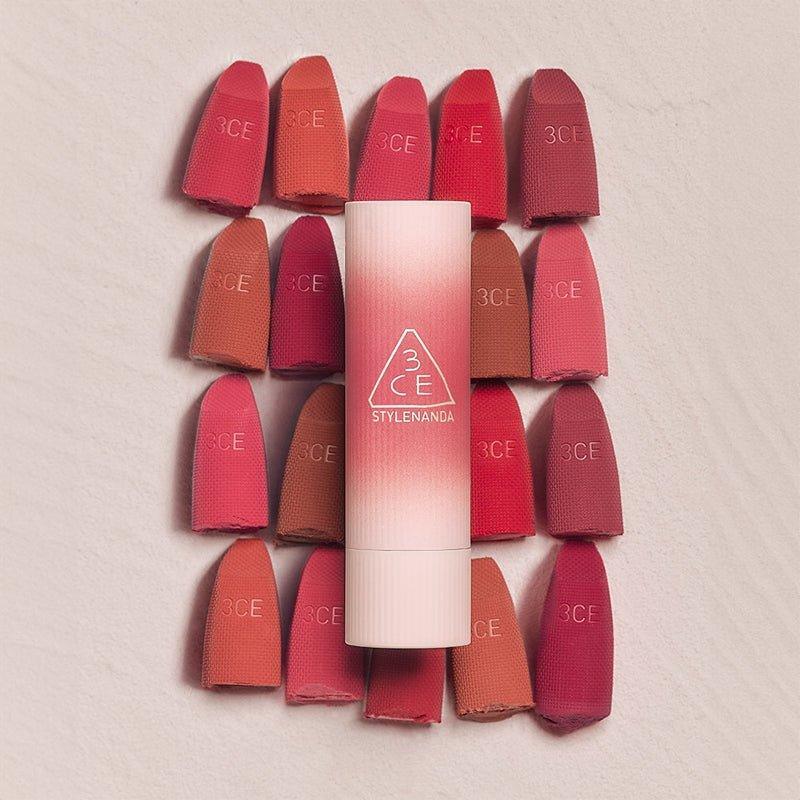 [3CE] Cashmere Hug Lipstick (10 Colors) 3.5g - Ballagrio