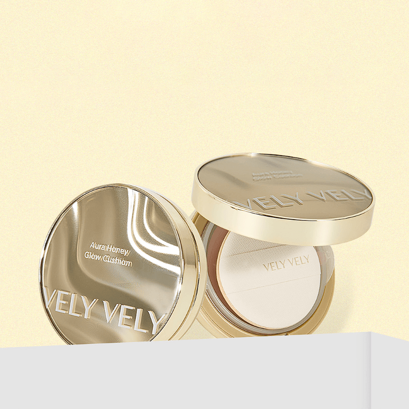 [VELY VELY] Aura Honey Glow Cushion (2 Colors) SPF 50+ PA+++ 15g