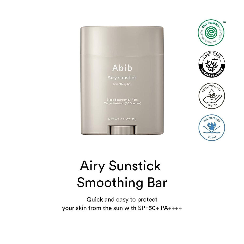 [Abib] Airy Sunstick Smoothing Bar SPF 50+ PA++++ 23g - Ballagrio