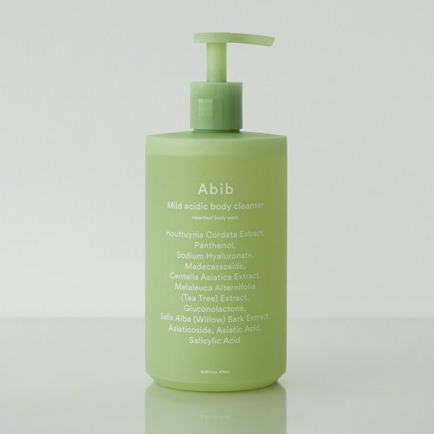 [Abib] Mild Acidic Body Cleanser Heartleaf Body Wash 470ml - Ballagrio