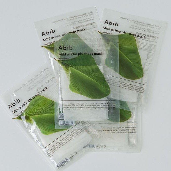 [Abib] Mild Acidic pH Sheet Mask #Heartleaft Fit 10EA - Ballagrio