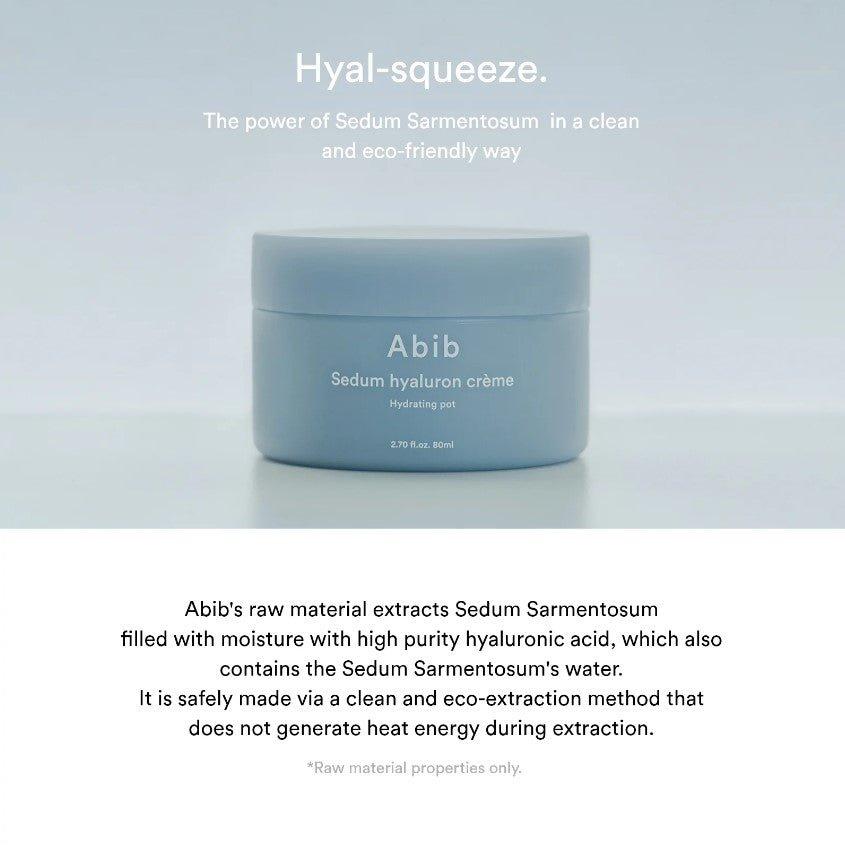 [Abib] Sedum Hyaluron Creme Hydrating Pot 80ml - Ballagrio