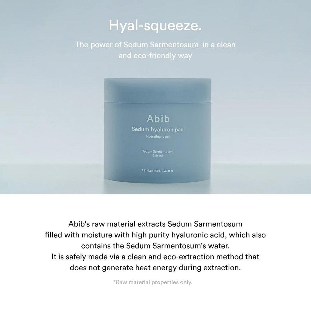 [Abib] Sedum Hyaluron Pad Hydrating Touch 165ml 75EA - Ballagrio