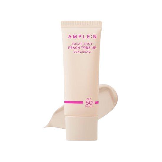 [AMPLE:N] Solar Shot Peach Tone Up Suncream SPF 50+ PA++++ 40ml - Ballagrio