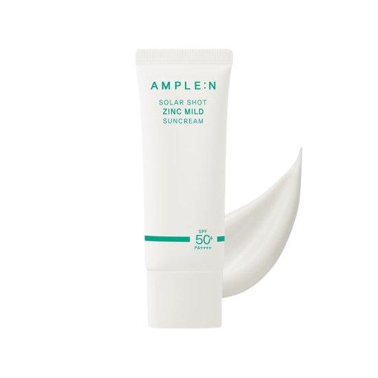 [AMPLE:N] Solar Shot Zinc Mild Suncream SPF 50+ PA++++ 40ml - Ballagrio