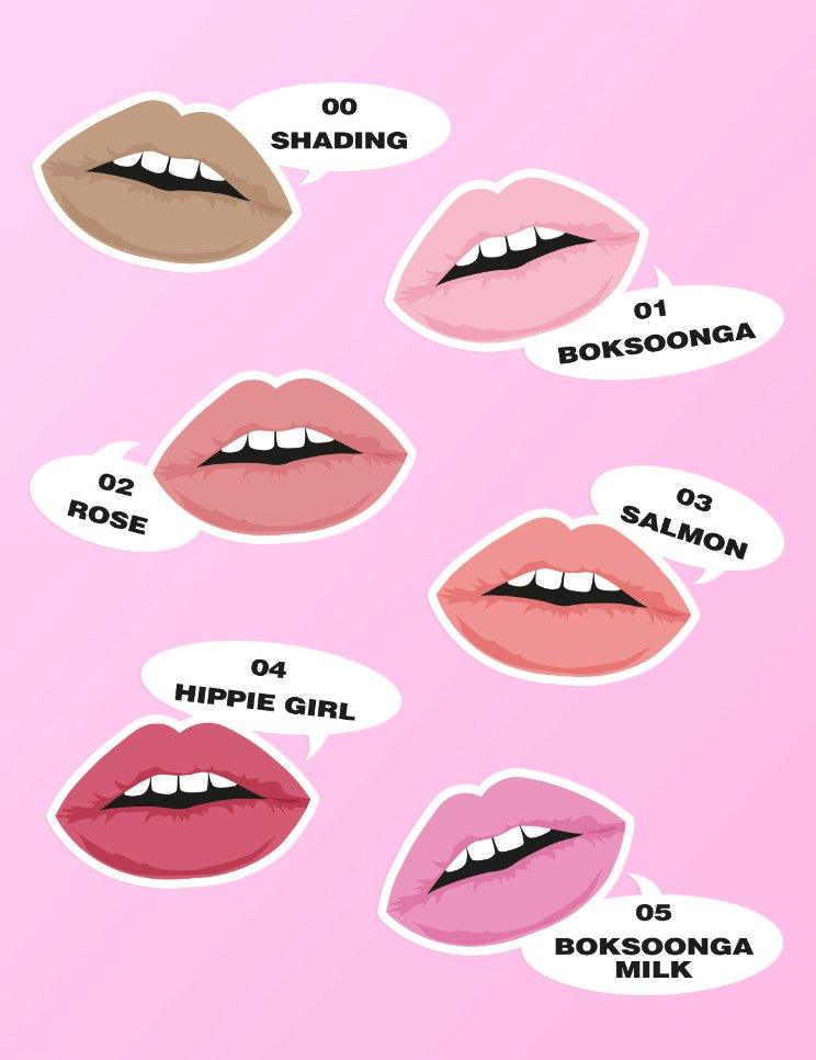 [AMUSE] Lip Smudger Overlining Lip Hack (6 Colors) 0.5g - Ballagrio