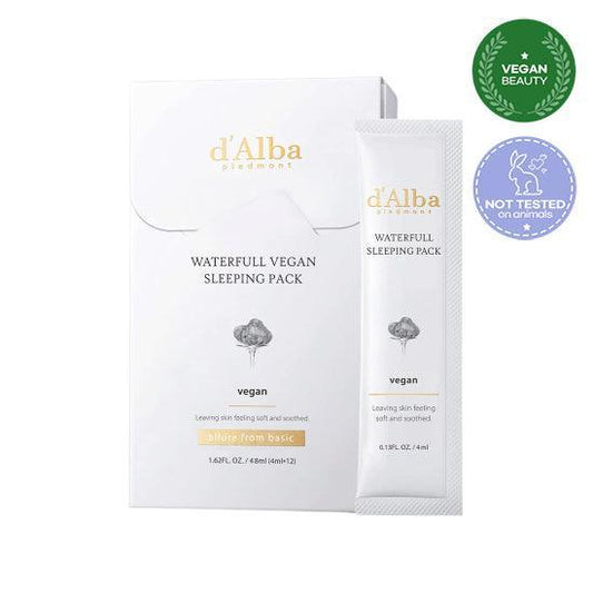 [d'Alba] Waterfull Vegan Sleeping Pack 4ml*12EA